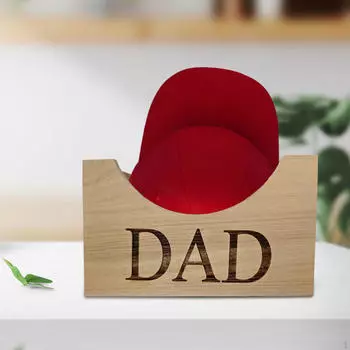 Подставка для бейсболки ко Дню отца, компактный органайзер для подарков, деревянный держатель для шляпы