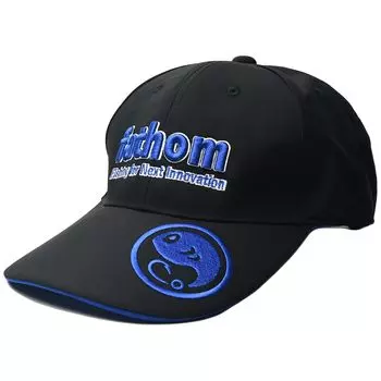 [Fathom] Fishing Cap, Breathable, Waterproof, Water Repellent, 3D Logo, Blue