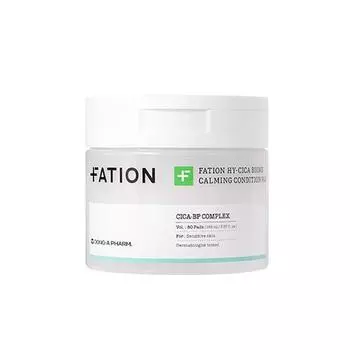 FATION Hi-Cica biome Успокаивающая подушечка 165 мл/80 шт.