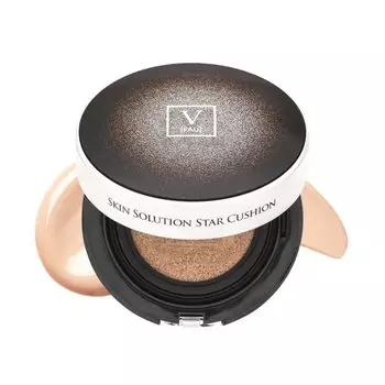 FAU Skin Solution Star Cushion Foundation Чувствительная кожа Эластичность кожи Блеск Покрытие Увлажнение Увлажняющий продукт 15 г Сменный блок 15 г SPF50+PA+++