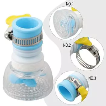 Faucet Booster Rotatin Telescopic Water Filter Faucet Booster Rotatable зелёный