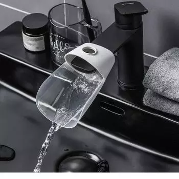 Faucet Extension Hand Washing Device Guide Channel Extender Child Baby Hand Washing Assistant Mouth Splash Head Extender белый