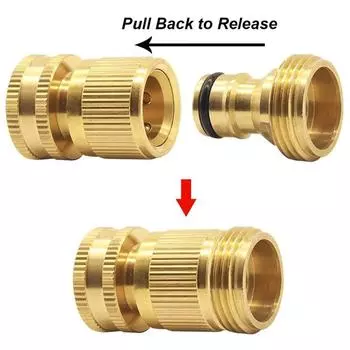 Faucet Three Way Hose Brass Diverter Brass Spray Paint Version Diverter Water Pipe One Size белый