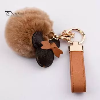 Автомобильный брелок для ключей из искусственной кожи, роскошный ремешок на руку для мужчин и женщин, портативный рюкзак с защитой от потери, орнамент, кольцо для ключей из искусственной кожи для повседневного использования B чёрный