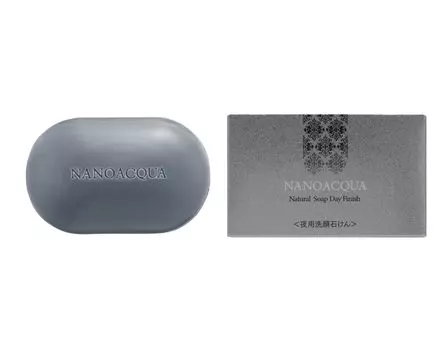 FAVORINA Nano Aqua Natural Soap Finish Мыло для умывания лица Кусковое мыло для ночного использования (День А) серый