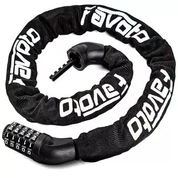 Favoto велосипедный 8 мм толстый цепной циферблат с 5-значным циферблатом без ключа сменный 2-слойный прочный замок из цинкового сплава ABS легко использовать для поездок на работу