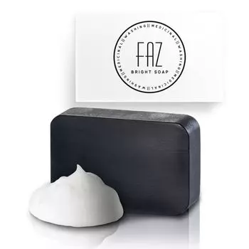 FAZ Medicated Bright Soap Мыло для профилактики акне Пенящееся мыло для умывания лица Пилинг Очищение пор Огрубевшая кожа Спина Акне 100 г Без добавок [Квази-лекарство]