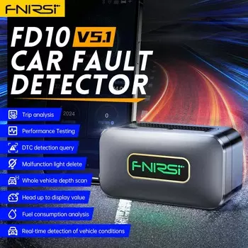 FD10 Автомобильный сканер OBD2 Считыватель кодов Очистка ошибок OBD Диагностический инструмент IOS Android BluetoothV5.1 Проверка двигателя Индикатор Ремонт автомобиля CHINA
