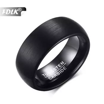 FDLK 8 мм мужское модное матовое кольцо из нержавеющей стали 316L титановое кольцо мужские обручальные кольца ювелирные изделия