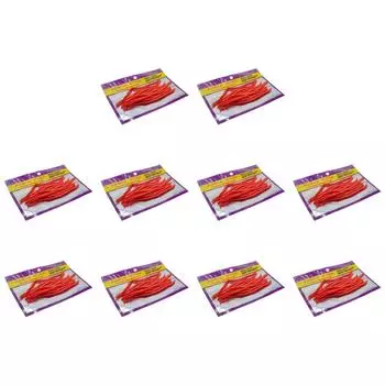 FE # 10 шт./лот, 135 мм, искусственные морские черви, мягкие червячные приманки, рыболовная приманка (красный)