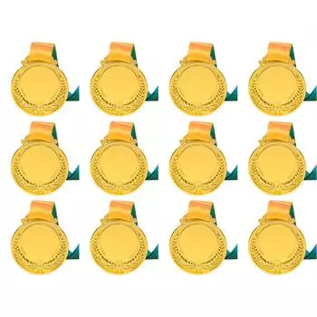 FE# 2 дюйма Золотой приз с круглой шейной лентой для вечеринки по случаю соревнований (Золото)