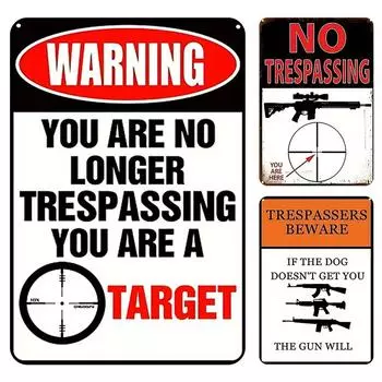 FE# 3 шт. предупреждающая винтажная металлическая пластина прямоугольная железная картина домашний бар декор30x