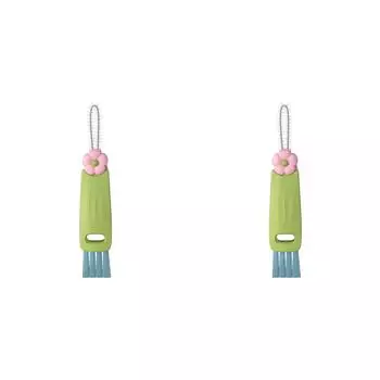 FE# 3 в 1 Щетка для чистки крышек чашек, Щетка для чистки щелей для детской бутылочки (зеленый)