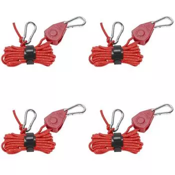 FE# 4mm Guy Lines Adjustable Windproof Reflective Camping Accessories (Red)