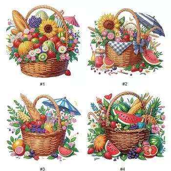 FE# 5D DIY Частичный набор для алмазной живописи со специальной формой сверла Фруктовое украшение WQ401