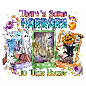 FE# 5D DIY Full Round Drill Diamond Painting Halloween Home Decor Art Craft 50x4