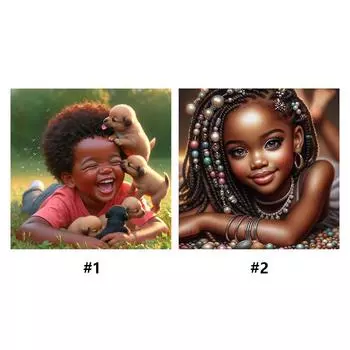 FE# 5D DIY Full Round Drill Diamond Painting Kid Kit Home Decor Art Craft BJ246