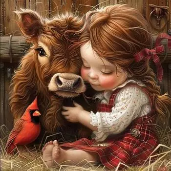 FE# 5D DIY Полный Круглый Дрель Алмазная Картина Девушка Набор Домашний Декор Искусство Ремесло sz5571