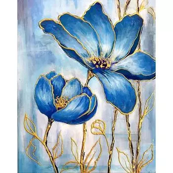 FE# 5D DIY Полный Круглый Дрель Алмазная Картина Цветок Набор Домашний Декор Искусство Ремесло 40x