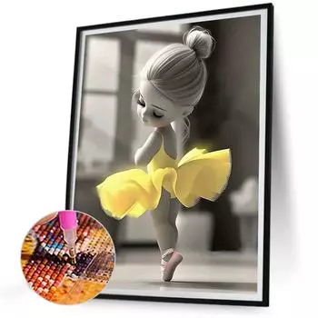 FE# 5D DIY Полный Круглый Дрель Алмазная Картина Девушка Набор Домашний Декор Искусство Ремесло 30x40