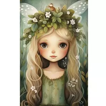 FE# 5D DIY Полный Круглый Дрель Алмазная Картина Девушка Набор Домашний Декор Искусство Ремесло W4056