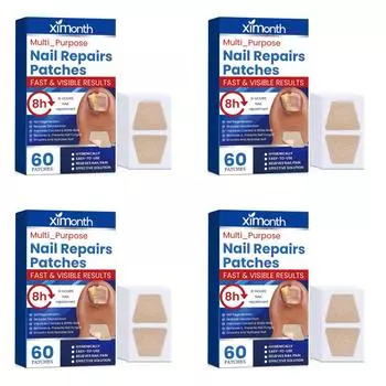 FE# 60Pcs Nail Repair Stickers Breathable Nail Repair Patches Sticky Foot Care T