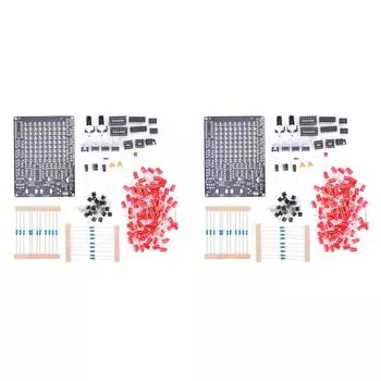 FE # CHA-81 Светодиодный трековый фонарь DIY Наборы Источник питания USB/батарея 9x9 Точечная матрица B