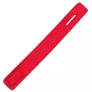 FE# Elastic Fastener Ties Adjustable Fit Fishing Rod Wrap Strap for Fishing (Red