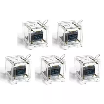 FE # ESP8266 Электронный комплект OLED-дисплей Мини-часы + корпус DIY Проект пайки