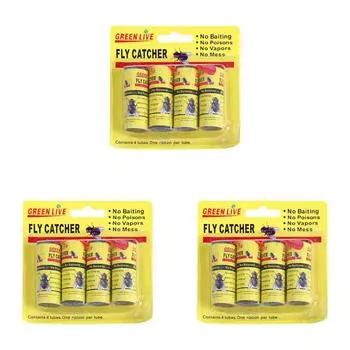 FE# Fly Strips Сильная клейкая липкая ловушка для фруктовых мух для домашней кухни (желтый)