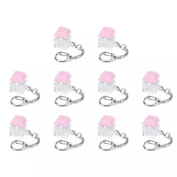 FE# клавиатура Fidget брелок декомпрессионные игрушки кнопка снятия стресса подарки(розовый)