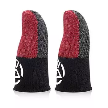 FE # мобильные дышащие перчатки с защитой от пота и большого пальца для PUBG (красный
