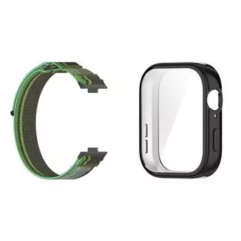 FE# нейлоновый плетеный ремешок регулируемый ремешок для часов Huawei Watch Fit 3 (Темный Гр