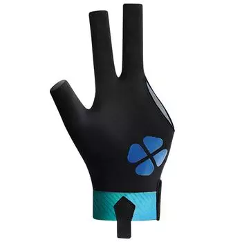FE# Перчатки для бильярда Перчатки с тремя пальцами Эластичные перчатки для левой руки (голубое озеро