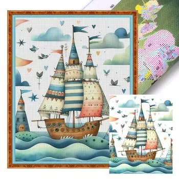 FE# Полная вышивка Эко-хлопковая нить 11CT Печатная книга Набор для вышивки крестом Искусство 2