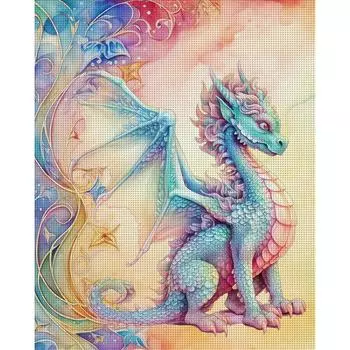 FE# Полная вышивка Эко-хлопковая нить 11CT Печатный Птерозавр Набор для вышивки крестом Ar 1