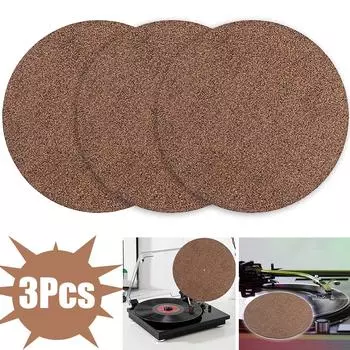 FE# Пробковый резиновый коврик для проигрывателя виниловых пластинок Антистатический коврик для виниловых проигрывателей