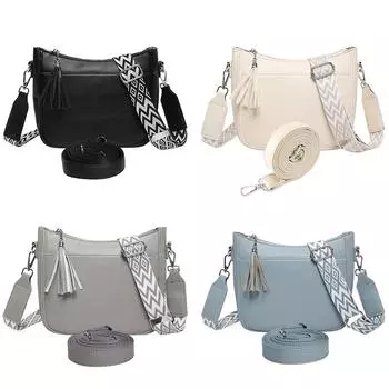 FE # Простая дизайнерская большая сумка Сумка-мессенджер Модная сумка через плечо из искусственной кожи для W чёрный