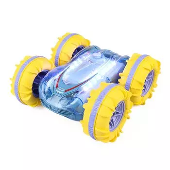 FE# RC трюковая машинка 4WD с ручным управлением RC машинка игрушки 2.4GHz игрушки для бассейна для детей возрастов Dual control transparent green