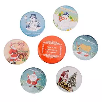 FE# Рождественский коврик для чашки, украшение для дома, настольный коврик для горячего кофе, пива, коктейля A