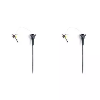 FE# Solar Powered Artificial Flying Lawn Stakes Yard Art Ornament (Hummingbird)