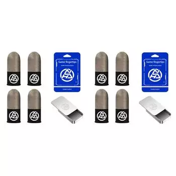 FE# Светящиеся кончики пальцев дышащие игровые напальчники перчатка для большого пальца для PUBG(2 пары+