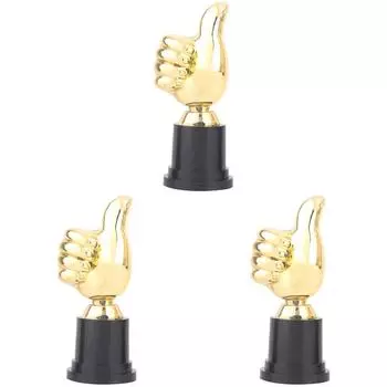 FE# Трофей с изображением большого пальца вверх Трофей с изображением большого пальца высотой 5 дюймов для детских праздников (1 шт.)