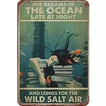 FE# Винтажная металлическая пластина Девушка прямоугольная железная картина настенное искусство домашний бар Декор 1