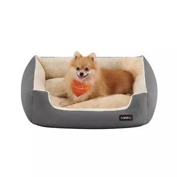 FEANDREA Dog All Pet Small and Medium Cushion with Cool and Warm Side 70x55x21cm PGW003G01 Bed, Washable, Fluffy, Seasons, Bed, Non-Slip, Beautiful, серый