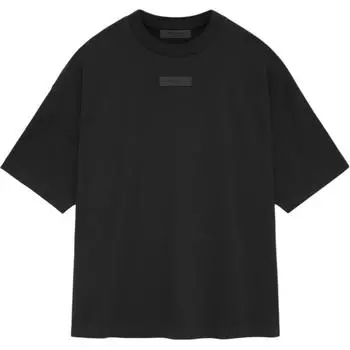 Fear of God Черные мужские футболки Essentials с короткими рукавами 125SU244190F