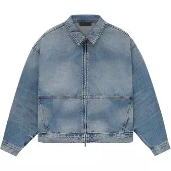 Fear of God Джинсовая куртка Essentials средней стирки Мужская верхняя одежда синяя 202SU244270F M