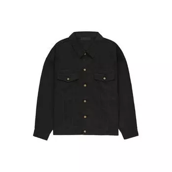Fear of God Essentials Джинсовая куртка Jet Black Мужская верхняя одежда 202BT234270F XL