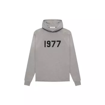 Fear of God Essentials 1977 Series SS22 Вязаная толстовка с цифровым принтом логотипа Мужские топы Темно-овсяные FOG-SS22-293 XXL