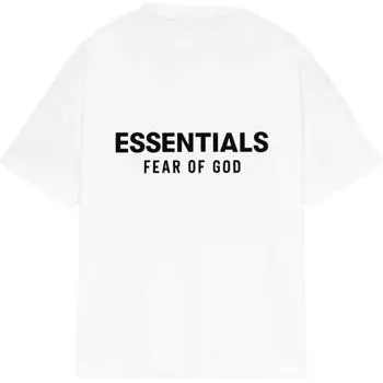 Fear of God Essentials Always On Series Ss25 Классическая футболка с коротким рукавом Мужские топы Ярко-белый 125AS254192F XS